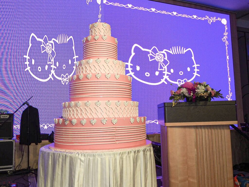 高雄漢來巨蛋五星級飯店婚宴菜色,Hello Kitty主題式婚禮,最夢幻的主題婚禮場地!贈送專屬鮮花佈置、華麗背板