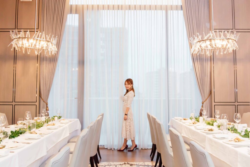 台北美福大飯店.GMT義大利餐廳西式長桌的優雅婚禮,可在同層樓Cocoon池畔酒吧,舉行一場賓主盡歡的After Party!