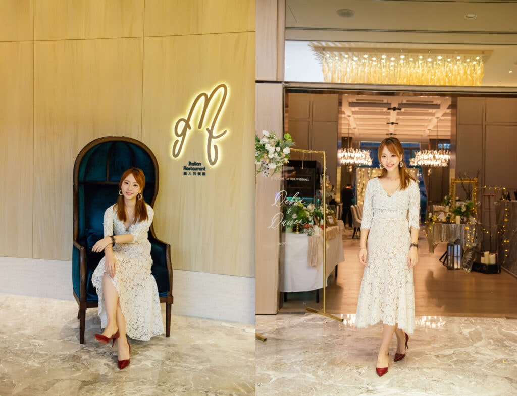 台北美福大飯店.GMT義大利餐廳西式長桌的優雅婚禮,可在同層樓Cocoon池畔酒吧,舉行一場賓主盡歡的After Party!