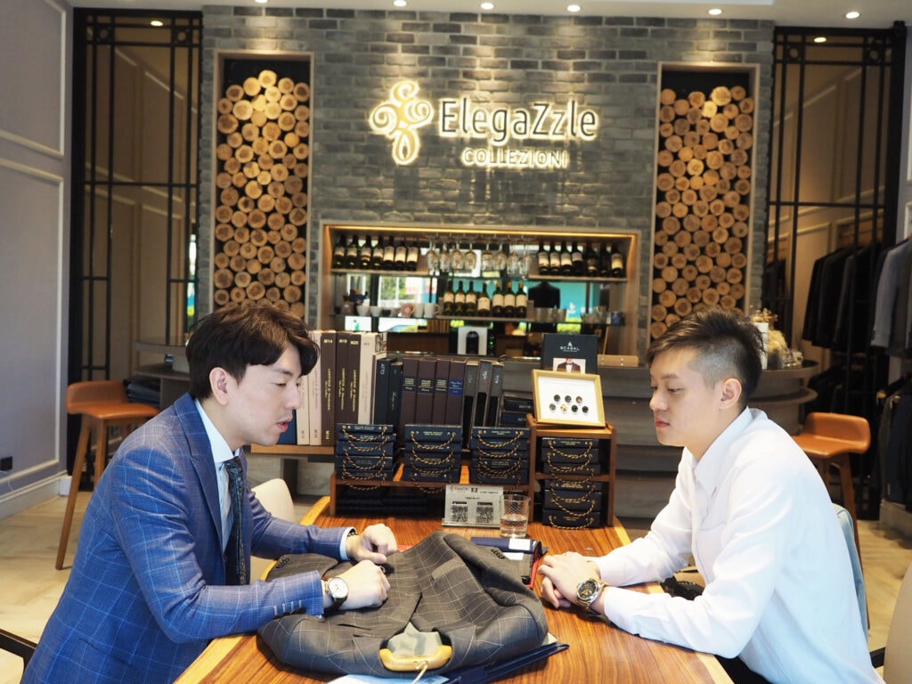 EZ 西服打造帥老公的西裝全訂製挑選守則!ElegaZzle 價格公開透明、3D人體掃描APP、紅外線雷射精準測量