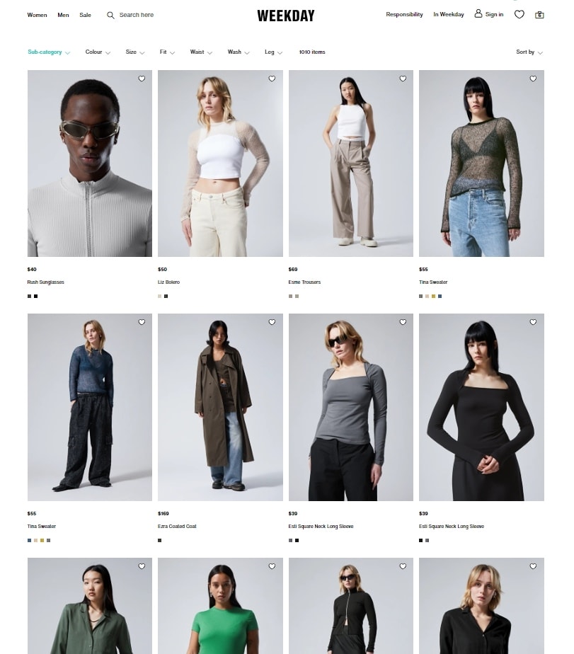 瑞典品牌《Weekday》購物穿搭以簡約款式為基礎,H&M 瑞典品牌《Weekday》購物穿搭以簡約款式為基礎,H&M