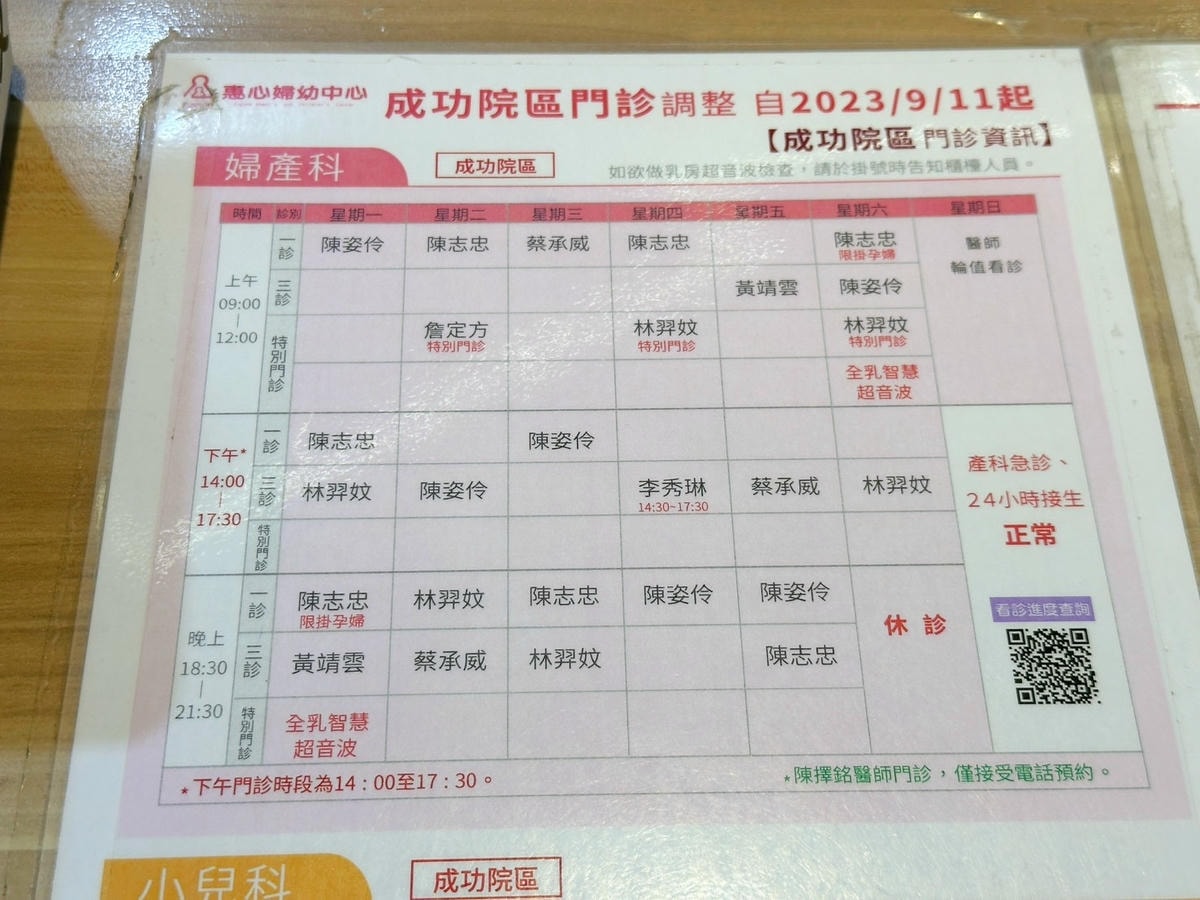 三重婦幼醫院推薦《惠心婦產科小兒科診所》例行產檢+乳房超音波